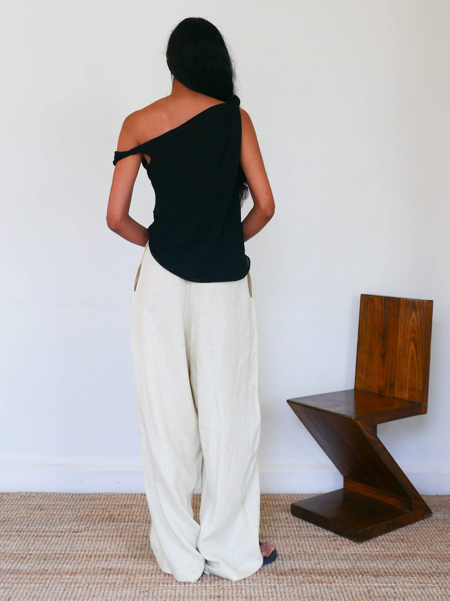 The Georgette Knot Twist Top