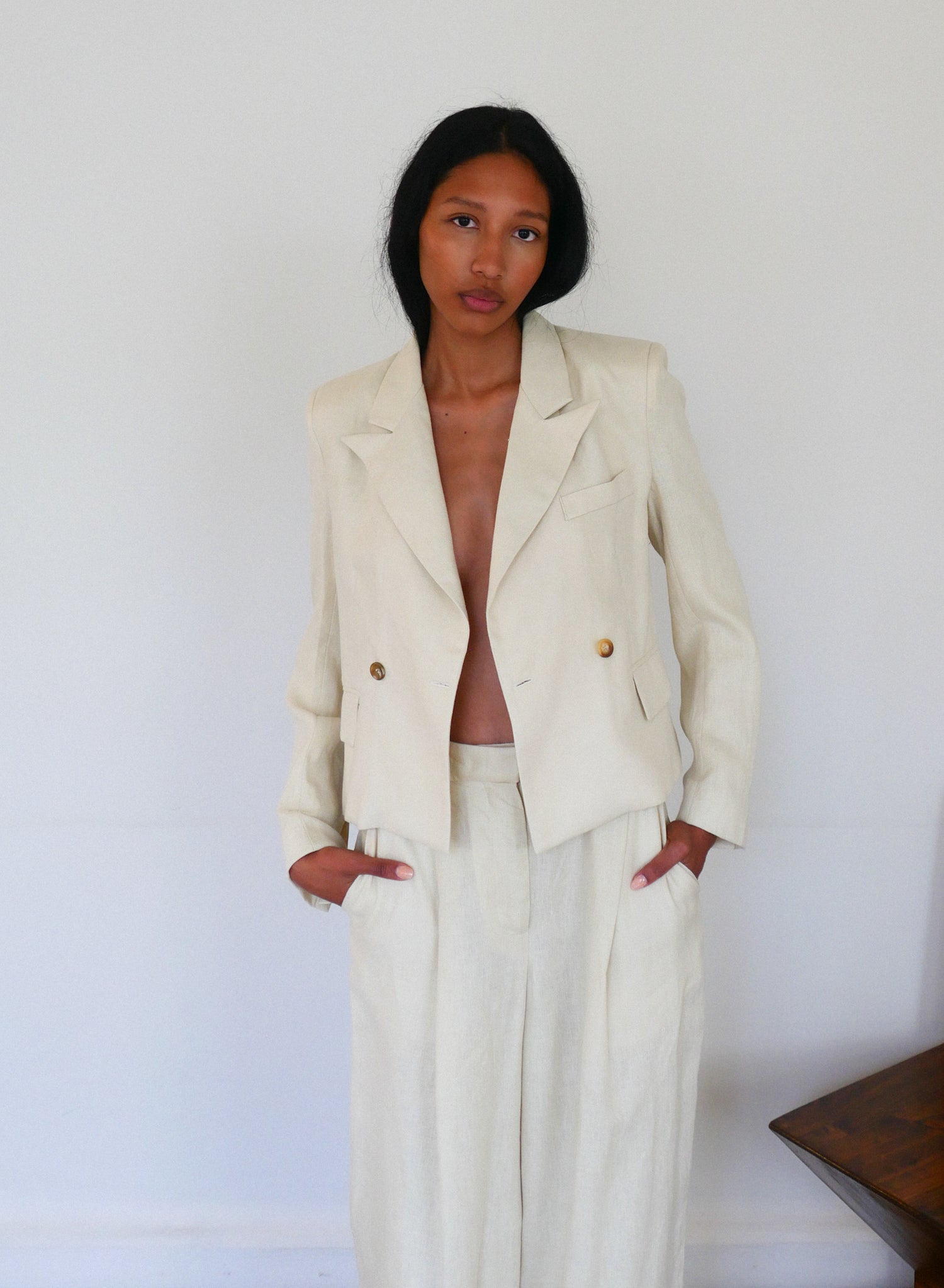 The Linen Tuxedo Blazer