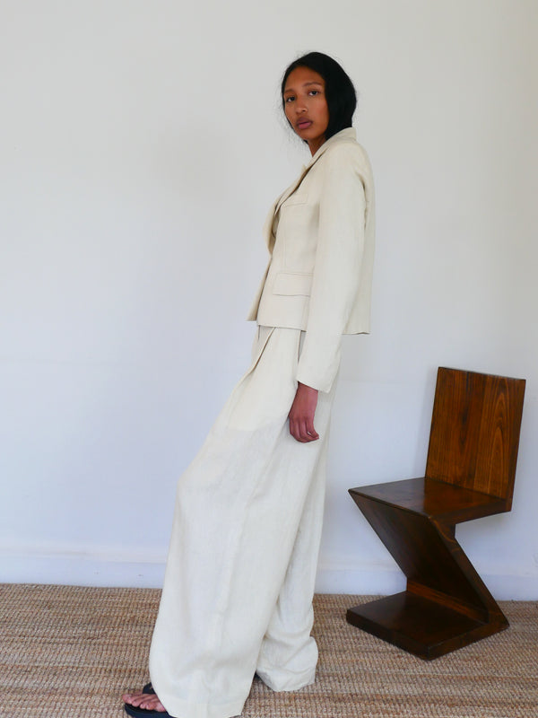The Linen Tuxedo Blazer