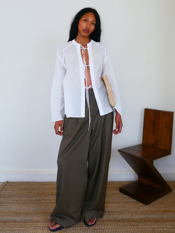 The Cotton Voile Tie Tunic