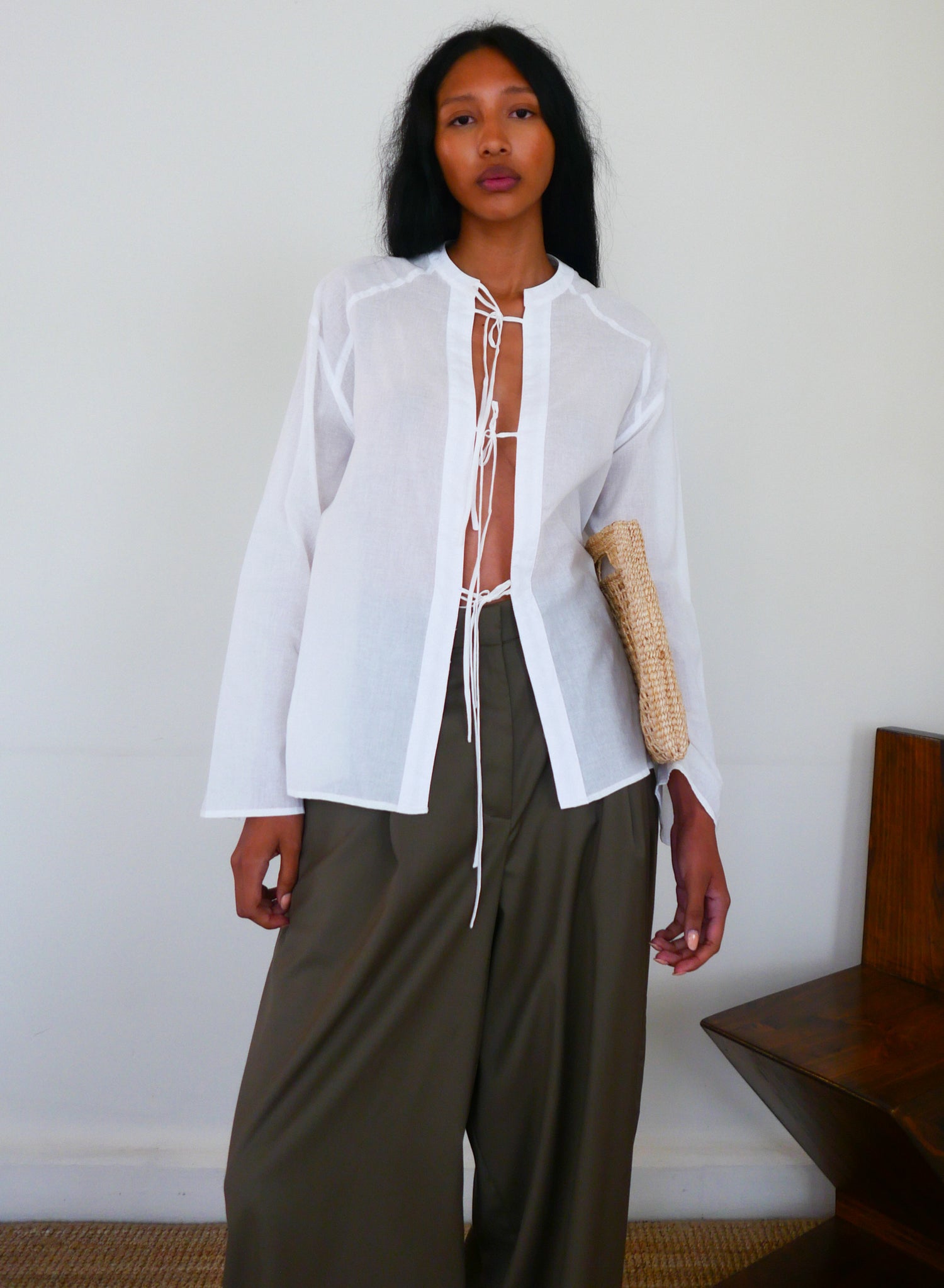 The Cotton Voile Tie Tunic