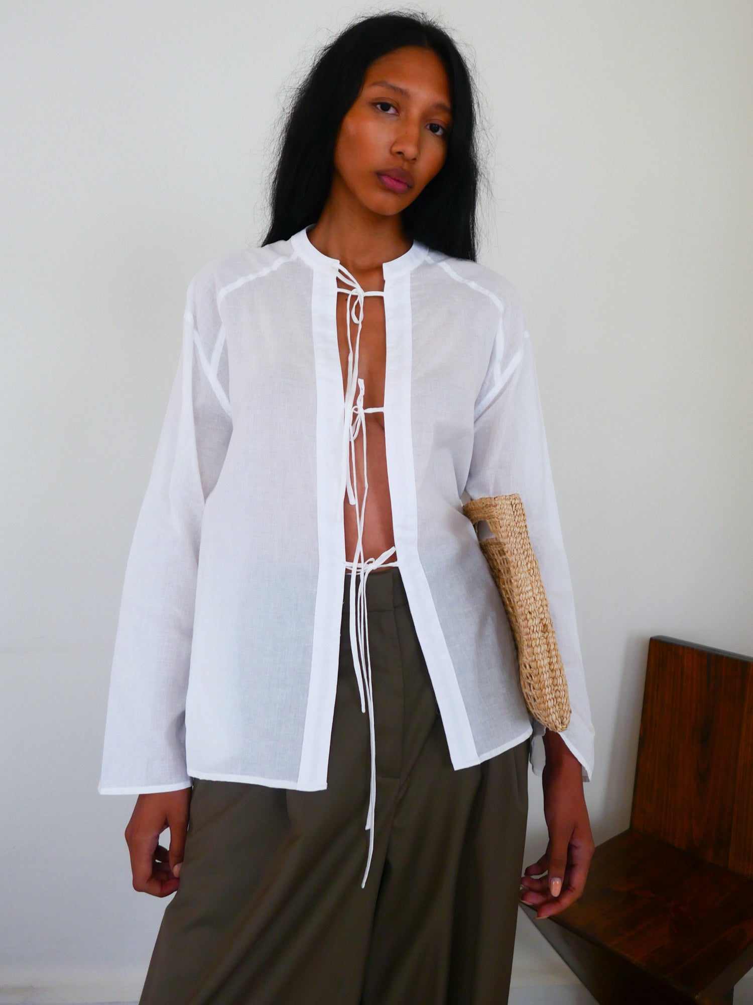 The Cotton Voile Tie Tunic