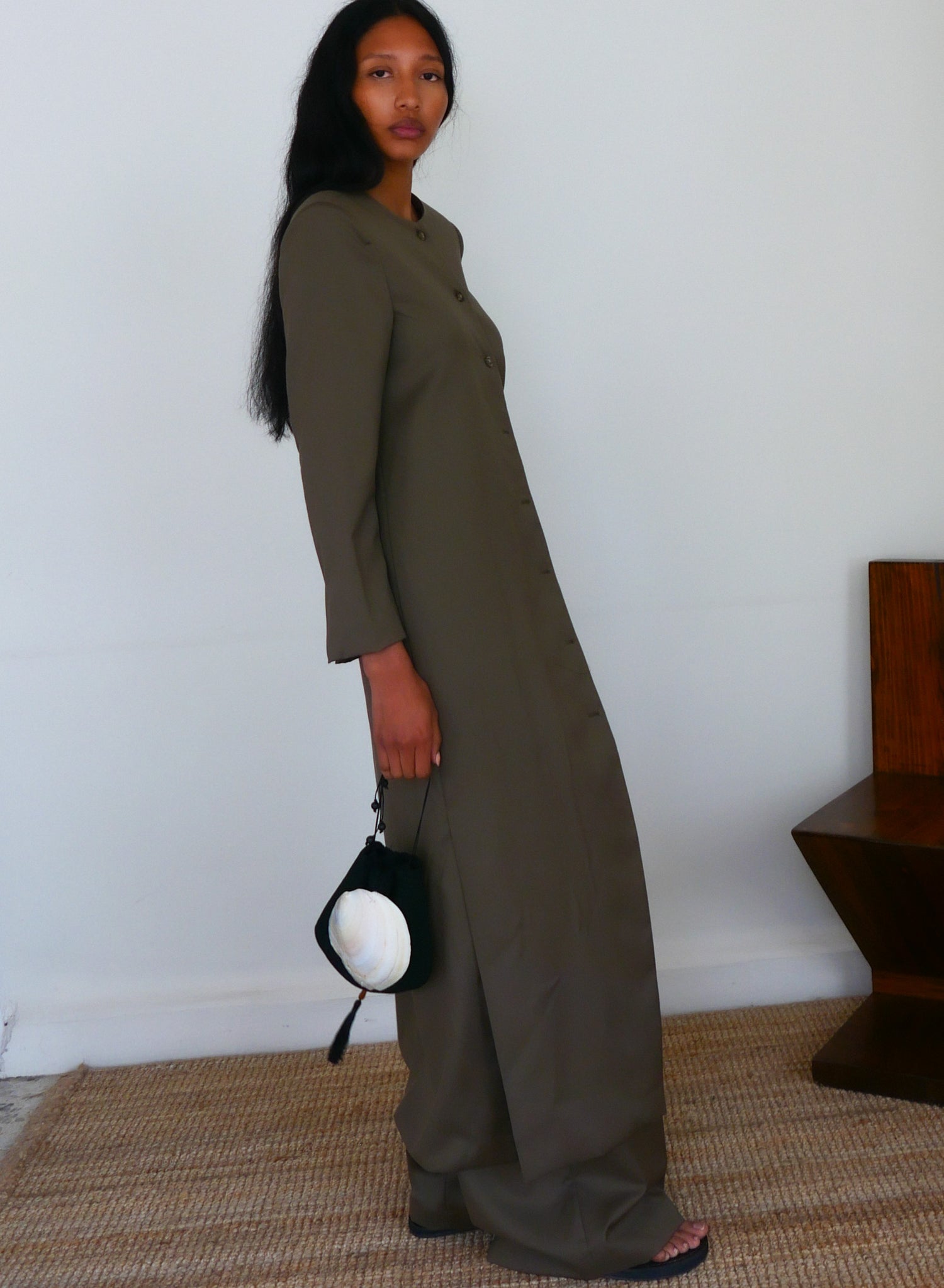 The Summer Wool Long Cardigan Coat
