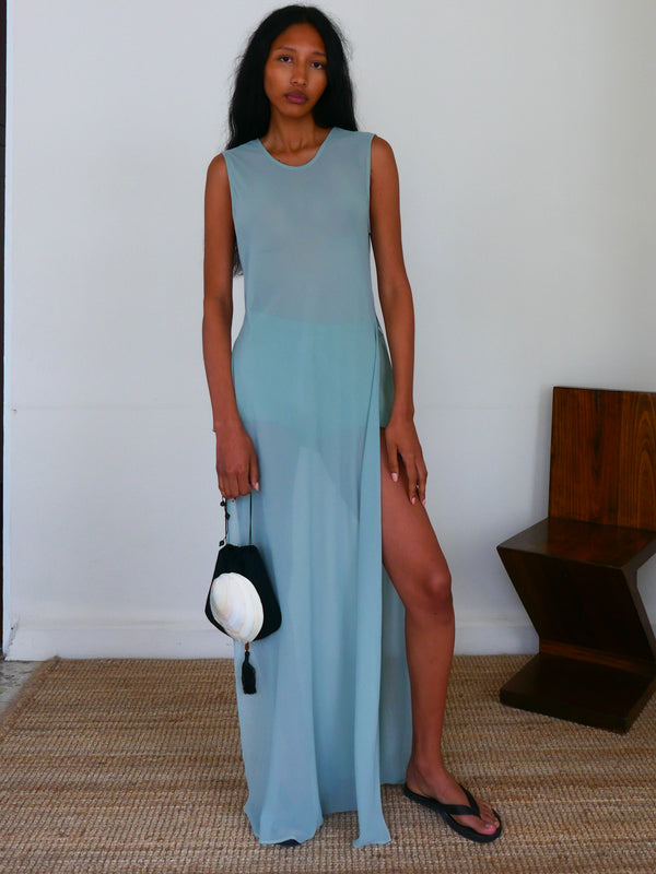 The Georgette Sleeveless Dress with Pull-On Short