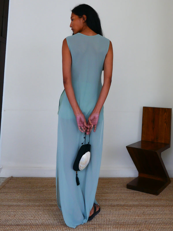 The Georgette Sleeveless Dress with Pull-On Short