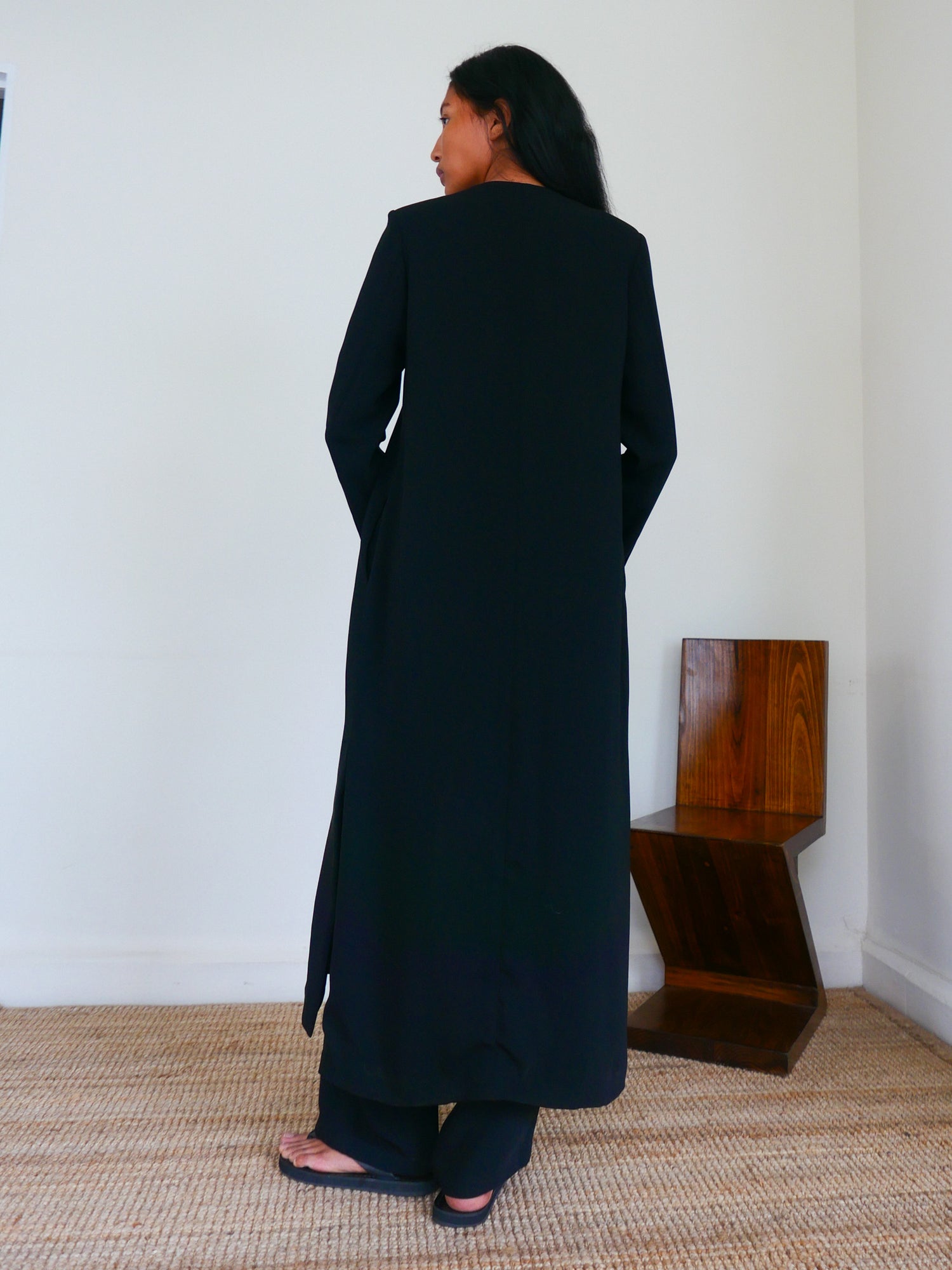 The Crepe Long Cardigan Coat