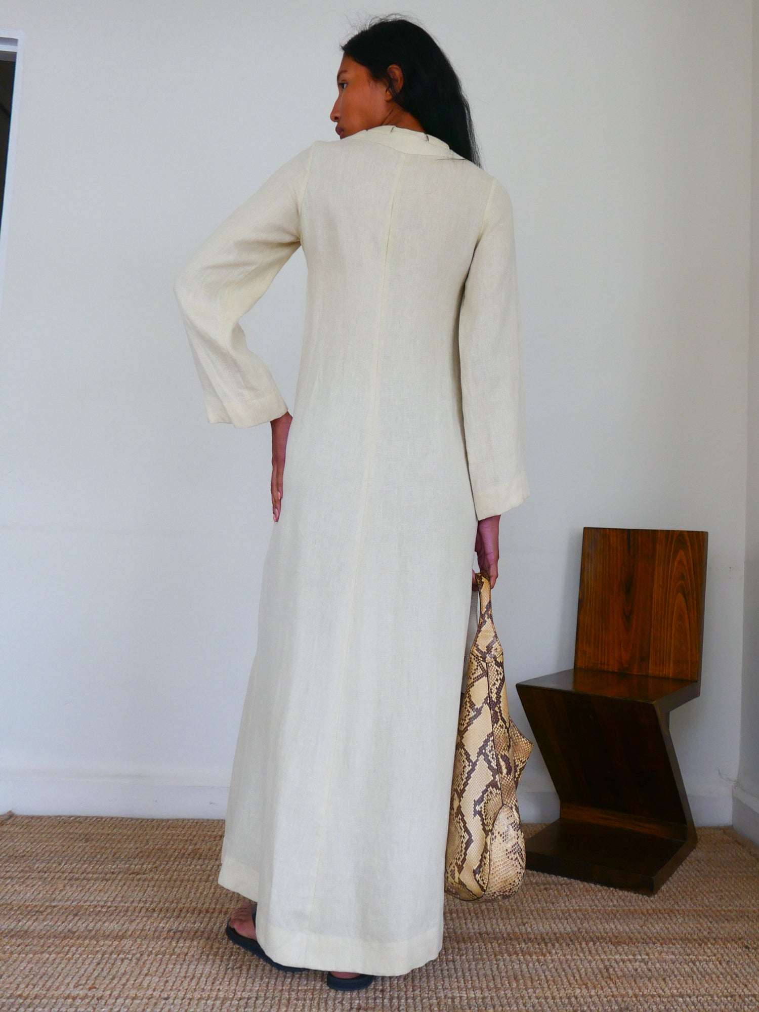 The Linen Lace-Up Duster