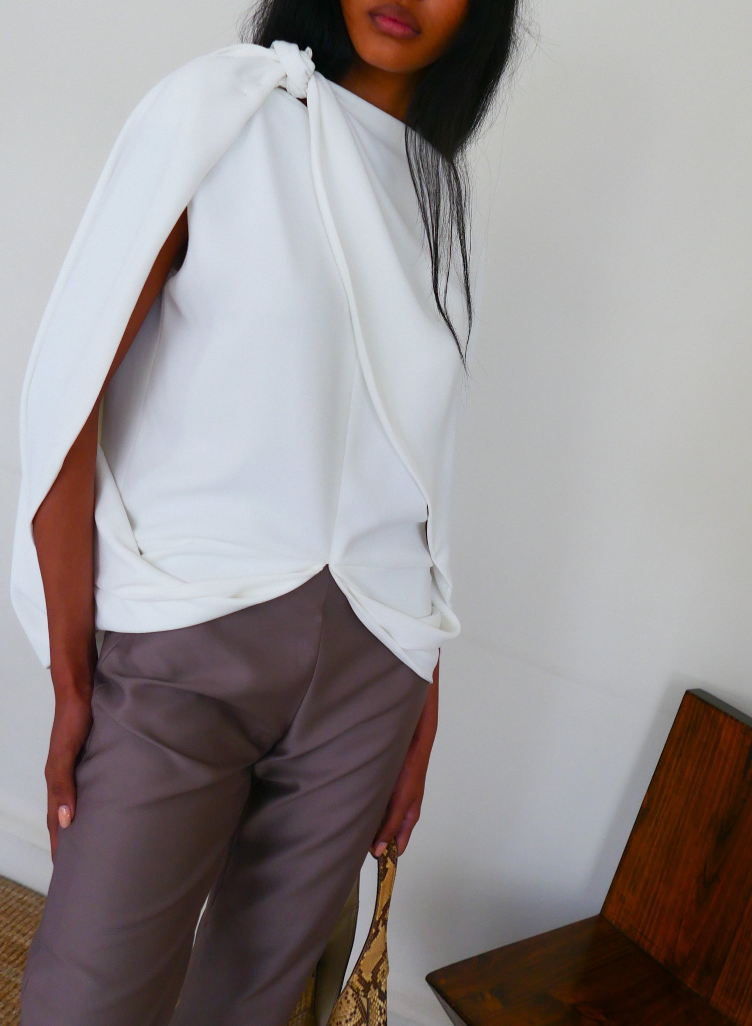 The Knot Cape Top