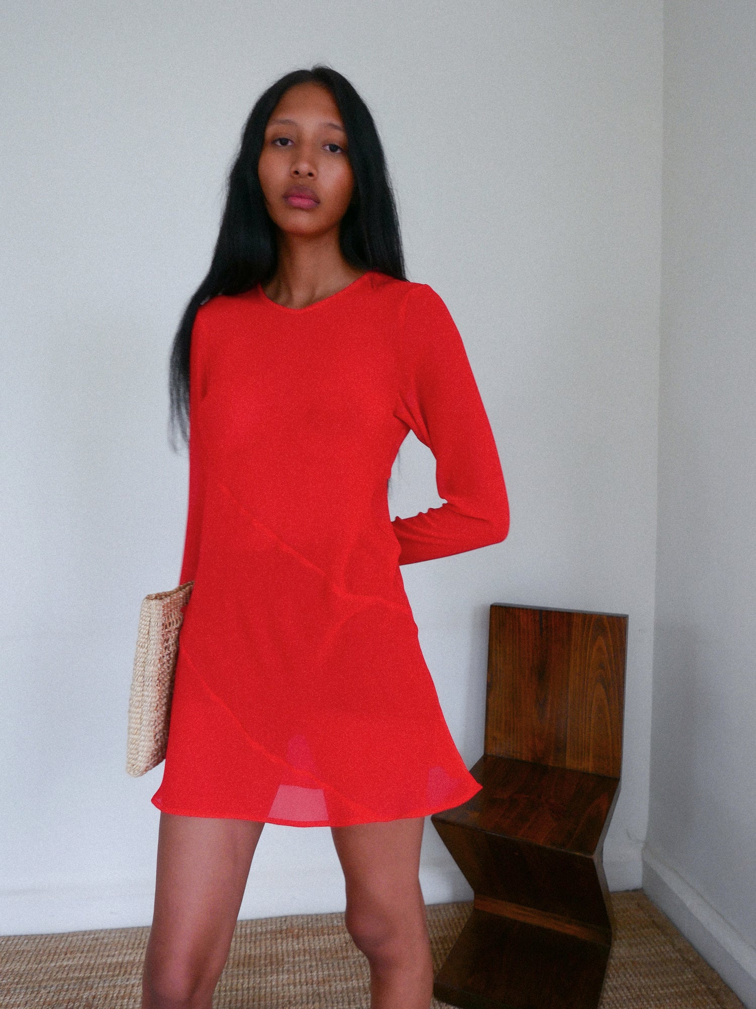 The Georgette Seam Mini Dress