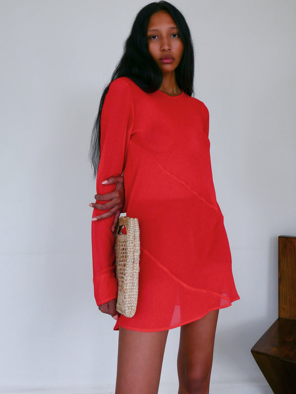 The Georgette Seam Mini Dress