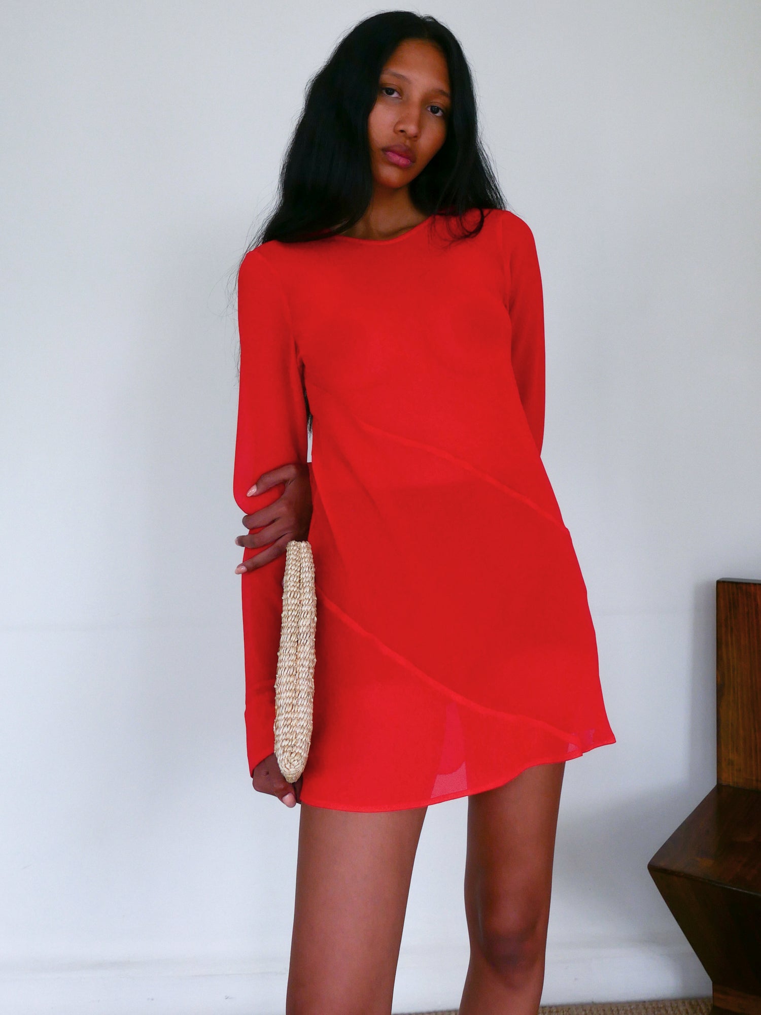 The Georgette Seam Mini Dress