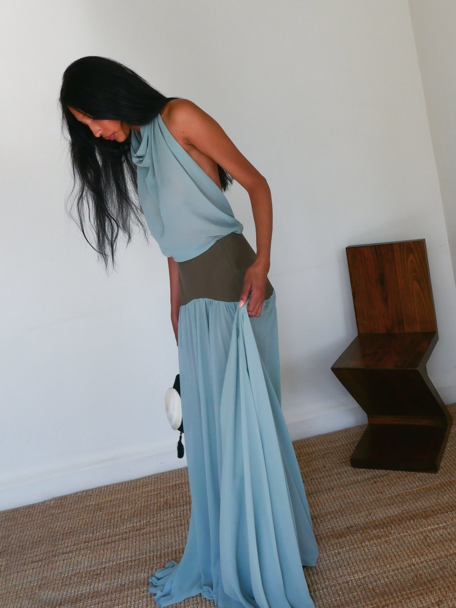 The Georgette Long Wave Skirt – SLOAN