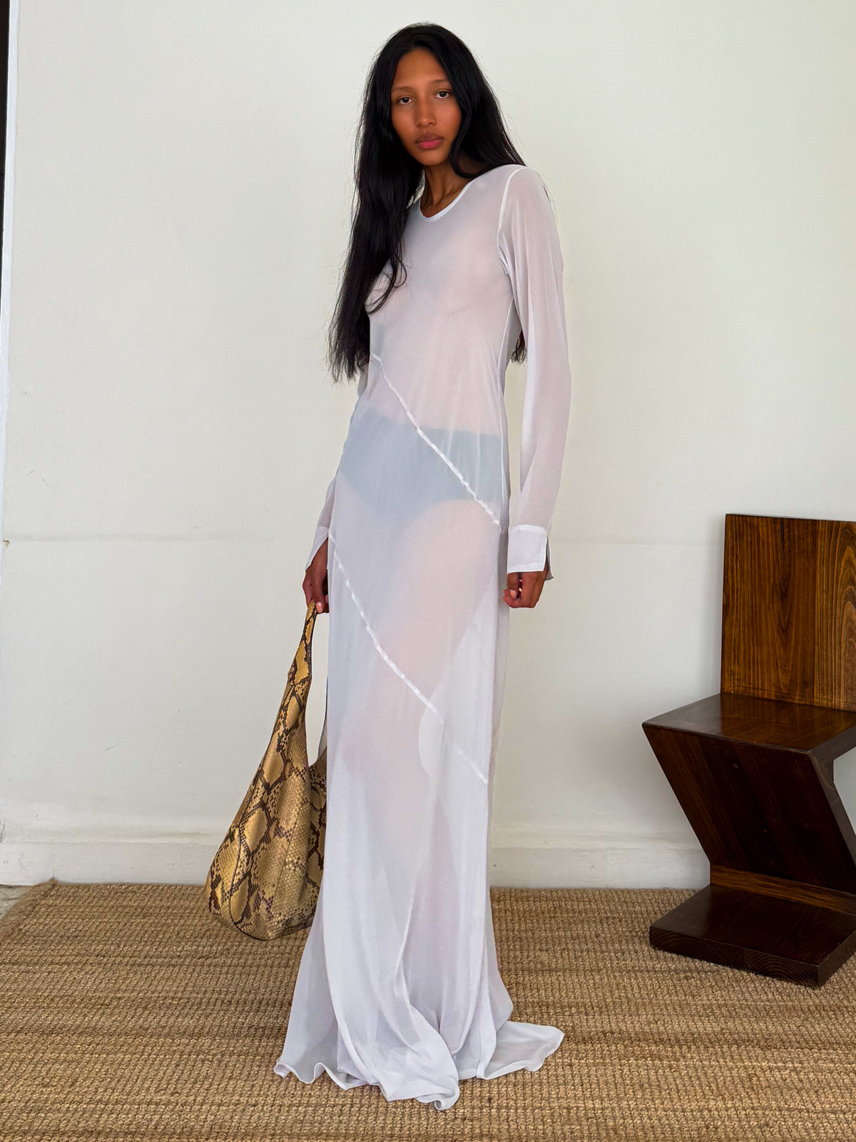 The Georgette Long Seam Gown
