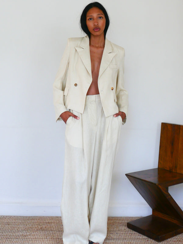 The Linen Tuxedo Blazer