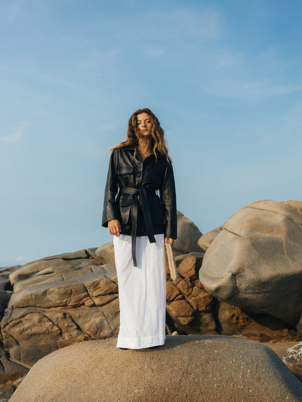 The Leather Safari Jacket