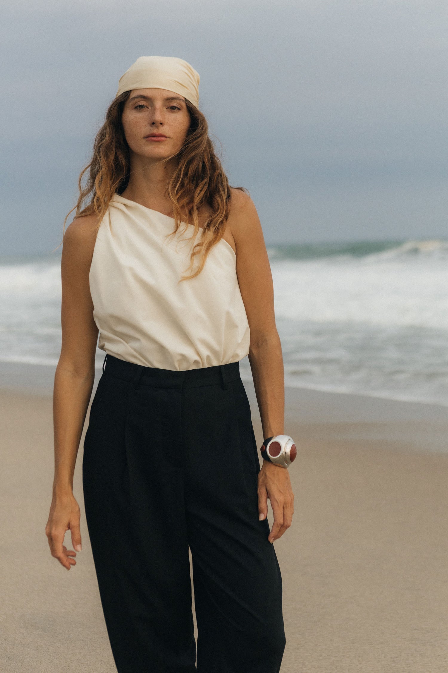 The Summer Wool One Shoulder Top