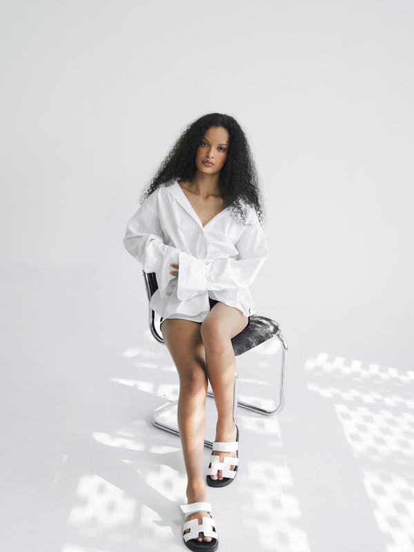 The Wrap Boyfriend Shirt