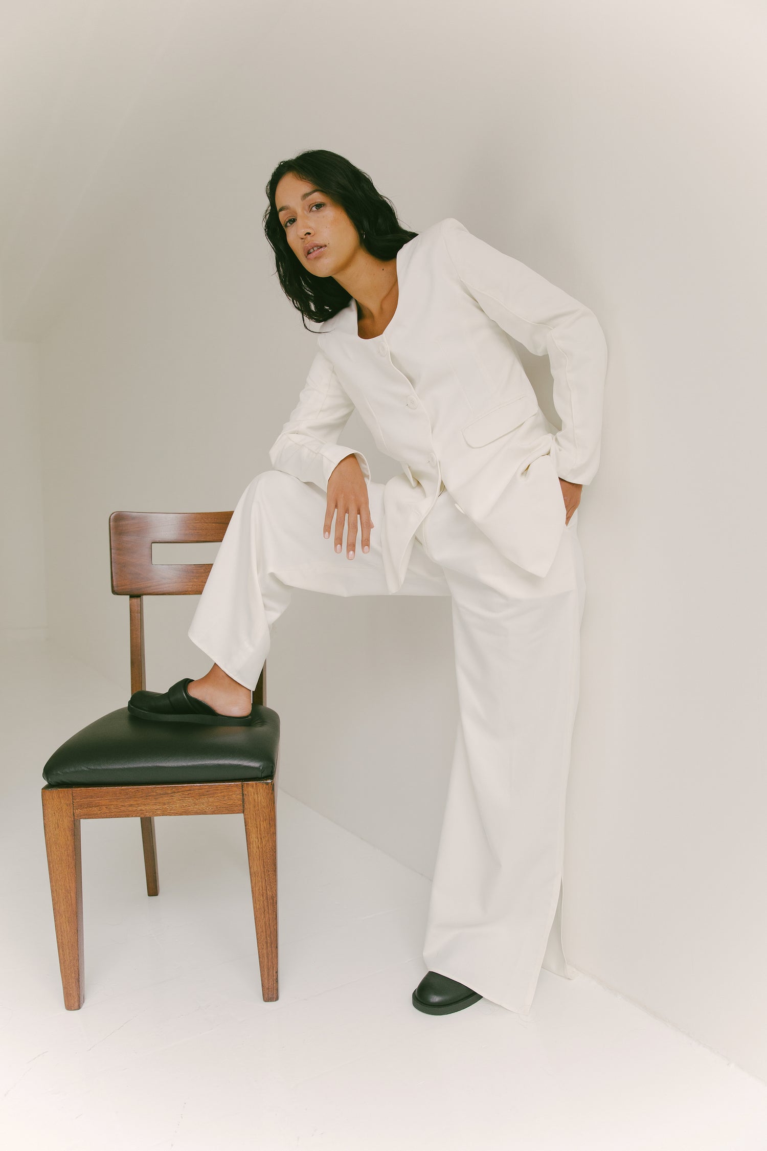 The Scoop Neck Blazer