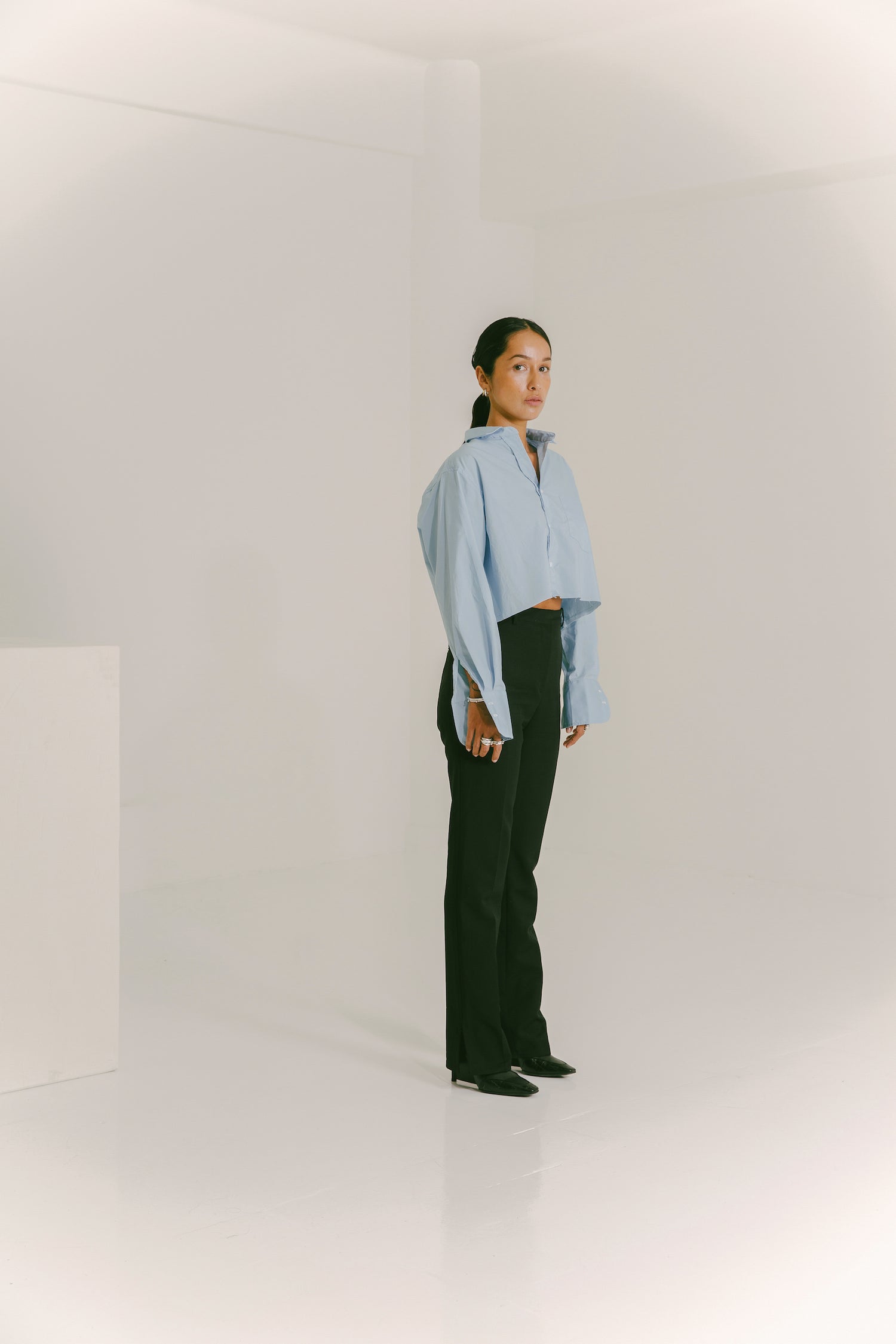 The Cropped Boyfriend Shirt